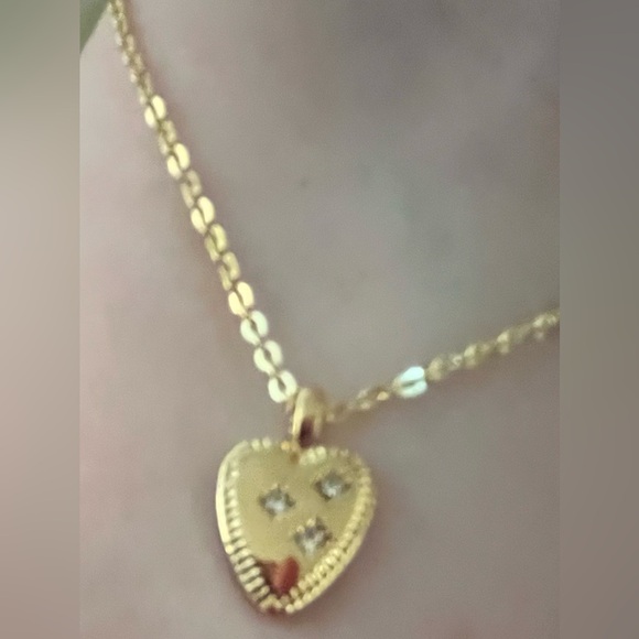 NWT Lucky Brand Gold Heart and Necklace - Picture 3 of 5
